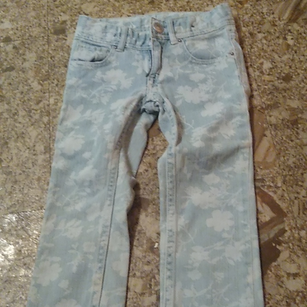 Girls &Denim Flower Jeans